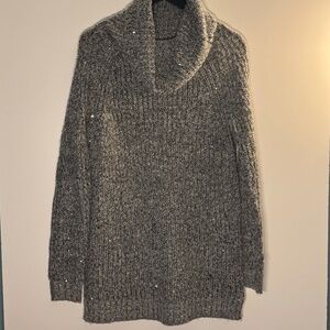 Mossimo Dress Kintted Sequins Grey Sweater